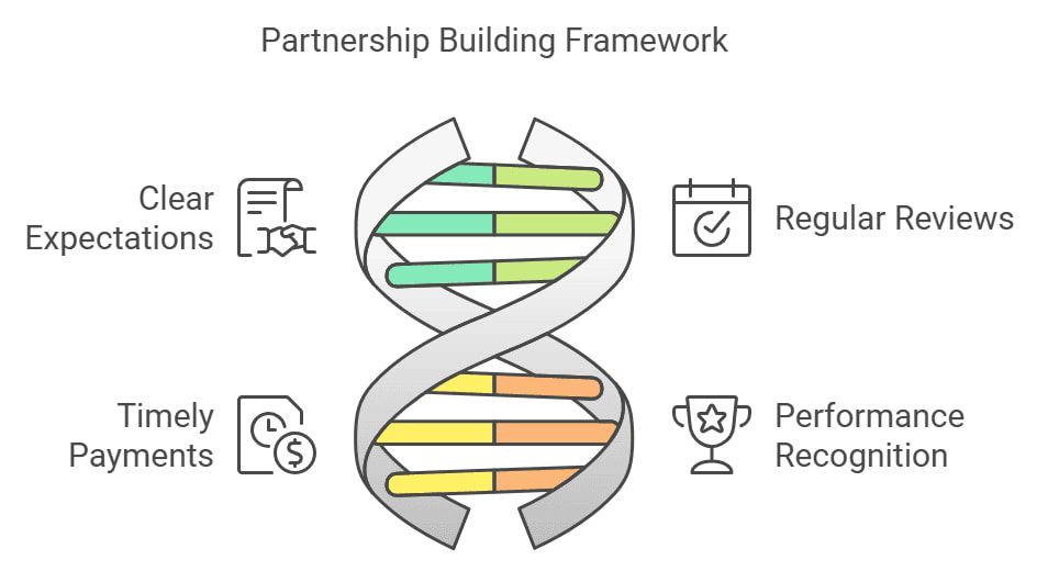 Partnership building framework of subcontractor management